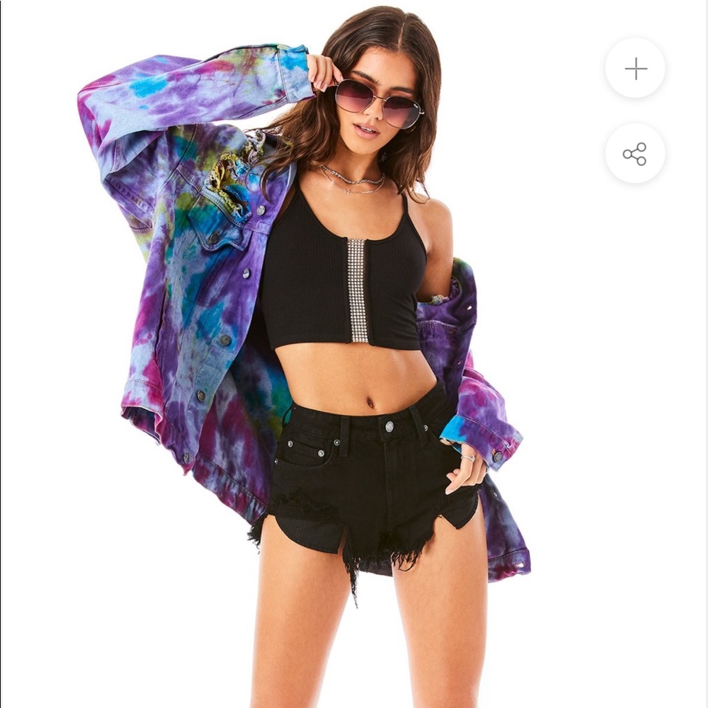 LF Rhinestone Crop Top - Picture 3 of 3
